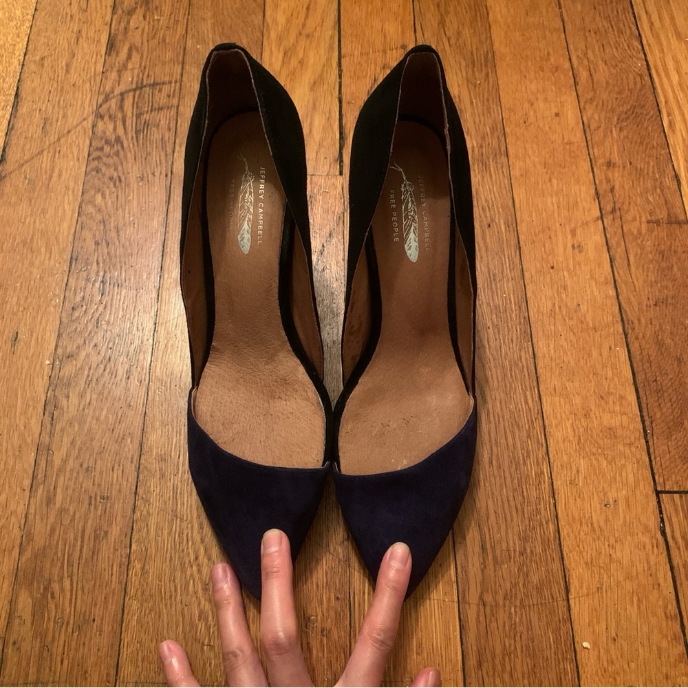 jeffrey campbell x free people suede heels